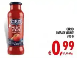 Deco Supermercati Passata verace Cirio offerta