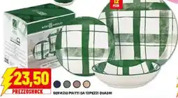 Risparmio Casa SERVIZIO PIATTI DA 12 PEZZI QUADRI offerta