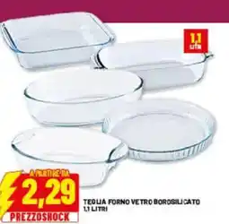 Risparmio Casa Teglia forno vetro borosilicato offerta