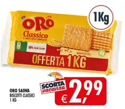 Deco Supermercati ORO SAIWA BISCOTTI CLASSICI offerta