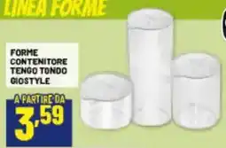 Risparmio Casa FORME CONTENITORE TENGO TONDO GIOSTYLE offerta