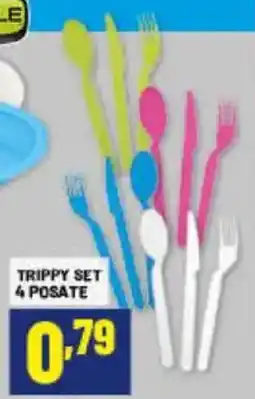 Risparmio Casa TRIPPY SET 4 POSATE offerta