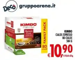 Deco Supermercati KIMBO CIALDE ESPRESSO offerta