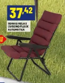 Risparmio Casa Sdraio relax cuscino flock automatica offerta