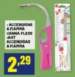 Risparmio Casa ACCENDIGAS A FIAMMA CANNA FLESS ART ACCENDIGAS A FIAMMA offerta