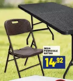 Risparmio Casa Sedia pieghevole rattan offerta