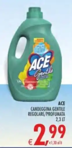 Deco Supermercati ACE CANDEGGINA GENTILE REGOLARE/PROFUMATA offerta