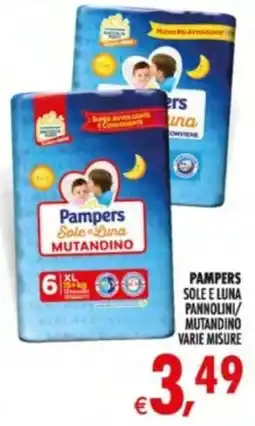 Deco Supermercati Pampers Sole e Luna Mutandino offerta