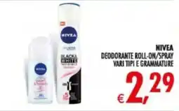 Deco Supermercati NIVEA DEODORANTE ROLL-ON/SPRAY offerta