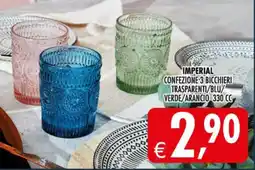 Deco Supermercati IMPERIAL BICCHIERI offerta