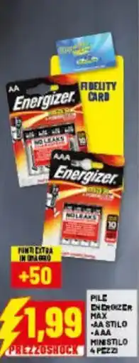 Risparmio Casa Pile Energizer Max offerta
