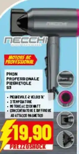 Risparmio Casa NECCHI PHON PROFESSIONALE PIEGHEVOLE S3 offerta
