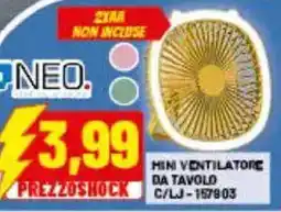 Risparmio Casa NEO. MINI VENTILATORE DA TAVOLO offerta