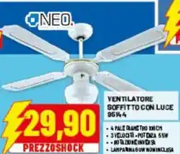 Risparmio Casa Ventilatore soffitto con luce offerta