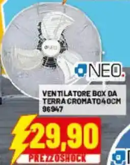 Risparmio Casa Ventilatore box da terra cromato offerta