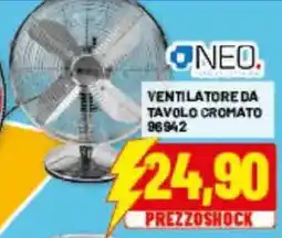 Risparmio Casa Ventilatore da tavolo cromato 96942 offerta