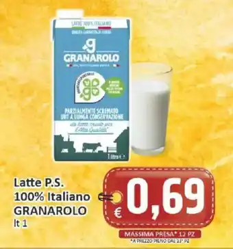 Paghi Poco Latte P.S. 100% Italiano GRANAROLO offerta