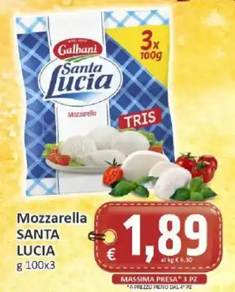Paghi Poco Mozzarella Santa Lucia offerta