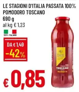 Galassia LE STAGIONI D'ITALIA PASSATA 100% POMODORO TOSCANO offerta