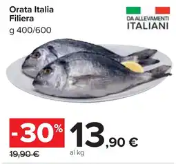Carrefour Market Orata Italia Filiera offerta