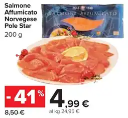 Carrefour Market Salmone Affumicato Norvegese Pole Star offerta