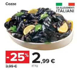 Carrefour Market Cozze DA ALLEVAMENTI ITALIANI offerta