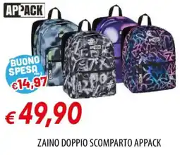 Galassia ZAINO DOPPIO SCOMPARTO APPACK offerta