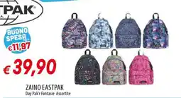 Galassia ZAINO EASTPAK Day Pak'r Fantasie Assortite offerta
