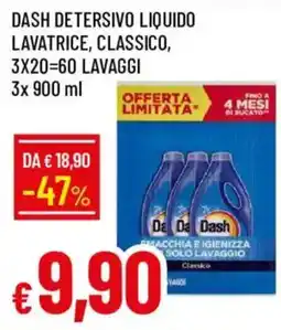 Galassia Dash Detersivo Liquido Lavatrice, Classico offerta