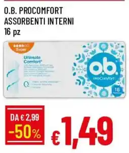 Galassia O.B. PROCOMFORT ASSORBENTI INTERNI offerta