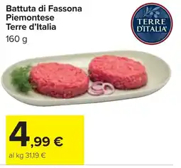 Carrefour Market Battuta di Fassona Piemontese Terre d'Italia offerta