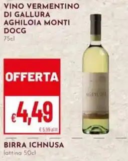 Pan Vino Vermentino di Gallura Aghiloia Monti DOCG offerta