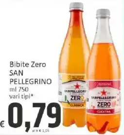 Paghi Poco Bibite Zero SAN PELLEGRINO offerta