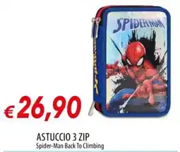 Galassia ASTUCCIO 3 ZIP Spider-Man Back To Climbing offerta