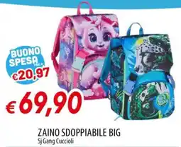 Galassia ZAINO SDOPPIABILE BIG Sj Gang Cuccioli offerta