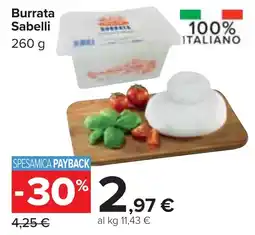 Carrefour Market Burrata Sabelli offerta