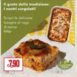 Pan I nostri surgelati! lasagne al ragù di carne offerta