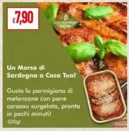 Pan Gustosa parmigiana di melanzane con pane carasau offerta