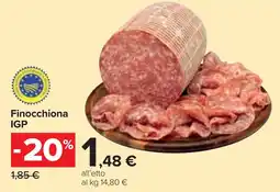 Carrefour Market Finocchiona IGP offerta