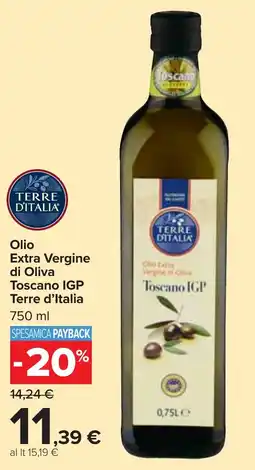 Carrefour Market Olio Extra Vergine di Oliva Toscano IGP Terre d'Italia offerta
