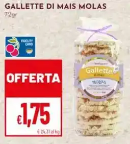 Pan Gallette di mais Molas offerta