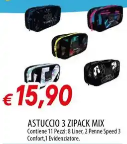 Galassia ASTUCCIO 3 ZIPACK MIX offerta