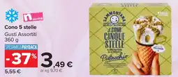 Carrefour Market Sammontana Cono 5 stelle offerta