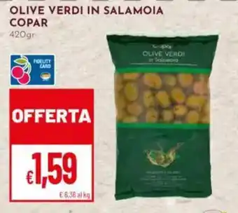 Pan Olive Verdi in Salamoia Copar offerta