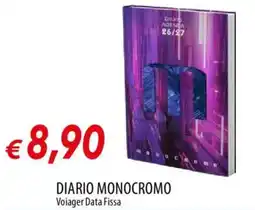 Galassia DIARIO MONOCROMO Voiajer Data Fissa offerta