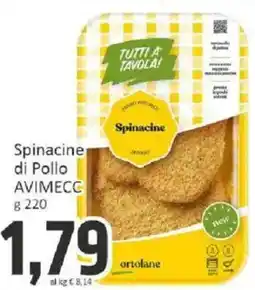 Paghi Poco Spinacine di Pollo Avimecc offerta