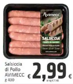 Paghi Poco Salsiccia di Pollo Avimecc offerta