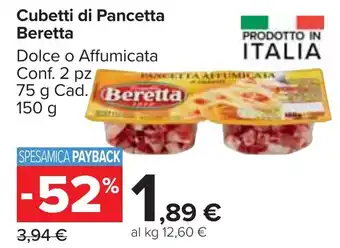 Carrefour Market Cubetti di Pancetta Beretta offerta