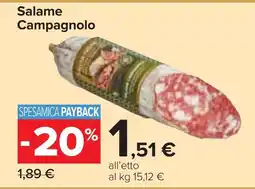 Carrefour Market Salame Campagnolo offerta