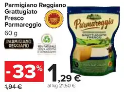 Carrefour Market Parmigiano Reggiano Grattugiato Fresco Parmareggio offerta